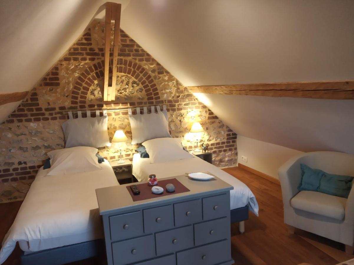 Eco-Gite La Chambre Du Vanneur Mentheville Bagian luar foto